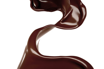 Splash of fluid. 3d illustration, 3d rendering.