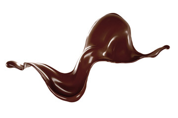 Splash of fluid. 3d illustration, 3d rendering.