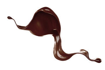 Splash of fluid. 3d illustration, 3d rendering.