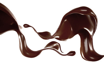 Splash of fluid. 3d illustration, 3d rendering.