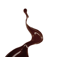 Splash of fluid. 3d illustration, 3d rendering.