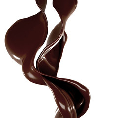 Splash of fluid. 3d illustration, 3d rendering.