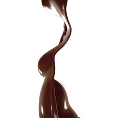 Splash of fluid. 3d illustration, 3d rendering.