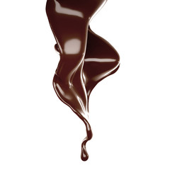 Splash of fluid. 3d illustration, 3d rendering.