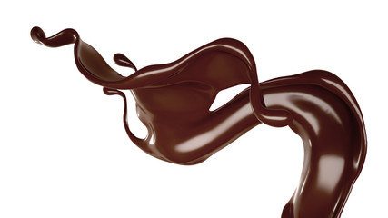 Splash of fluid. 3d illustration, 3d rendering.