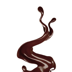 Splash of fluid. 3d illustration, 3d rendering.
