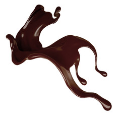 Splash of fluid. 3d illustration, 3d rendering.