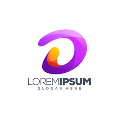 Obraz premium letter D logo design vector illustration