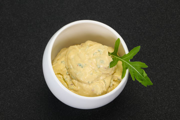 Hummus snack with olive oil