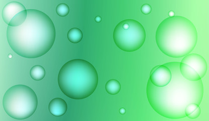 Background with bubbles. Design for your header page, ad, poster, banner. Pastel Gradient Color Vector illustration.