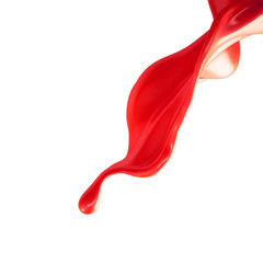 Splash of fluid. 3d illustration, 3d rendering.