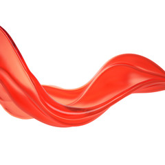 Splash of fluid. 3d illustration, 3d rendering.