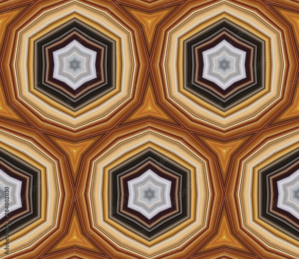 Poster abstract seamless pattern of many shapes. vector kaleidoscope.