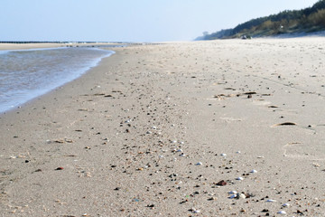 Weg am Strand