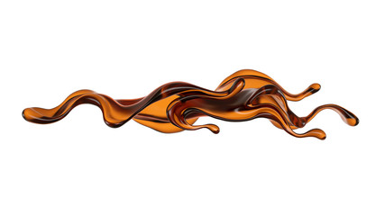 Splash of fluid. 3d illustration, 3d rendering.