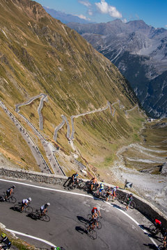 biking in the mountains