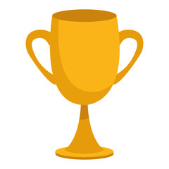 Trophy cup symbol isometric isolated