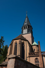 Fototapeta na wymiar Tower of St George Church, Haguenau, France