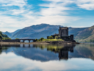 Fototapeta na wymiar Eilean Donan Castle in Scotland, Isle of Skye