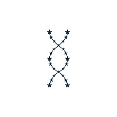 DNA, genetic sign, medical , health icon