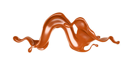 Splash of fluid. 3d illustration, 3d rendering.