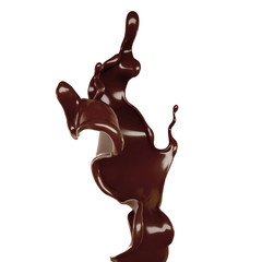 Splash of fluid. 3d illustration, 3d rendering.