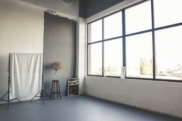 Modern interior with loft design