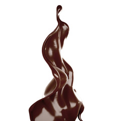 Splash of fluid. 3d illustration, 3d rendering.