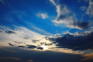 Obraz premium sunset over the sea