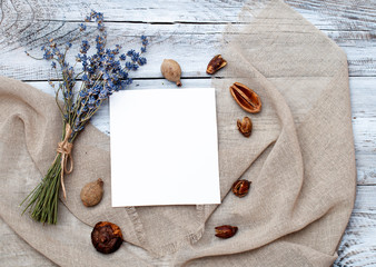 dry herbs, origano on a wooden background, spices