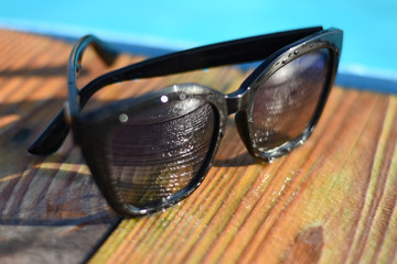 sunglasses on the beach