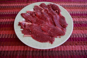 High quality premium Fresh raw meat Beef slices