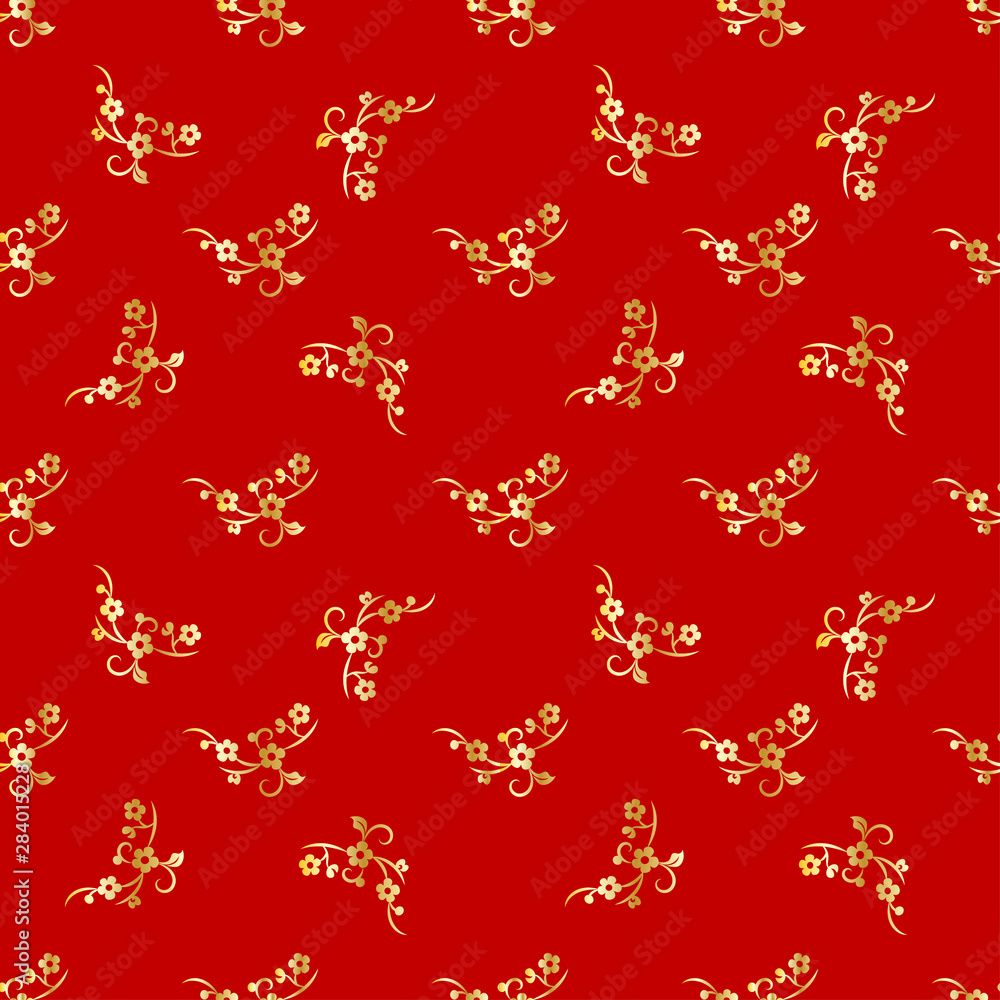 Aufkleber modern background for decorative design. trendy art background. tile seamless asian pattern. japanes