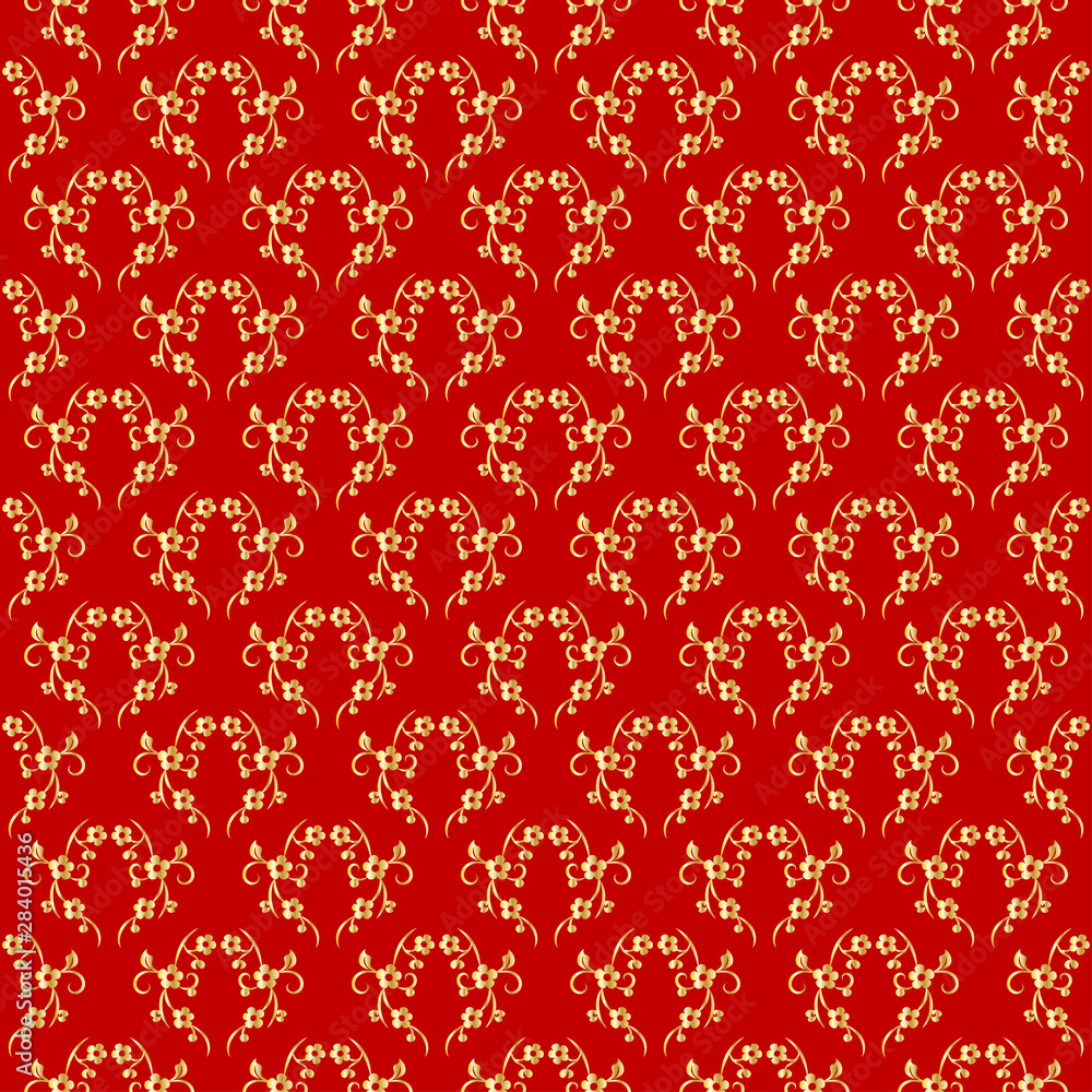 Poster modern background for decorative design. trendy art background. tile seamless asian pattern. japanes