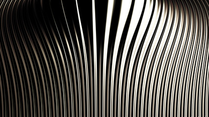 Metallic gold silver background with three-dimensional print. 3d illustration, 3d rendering.