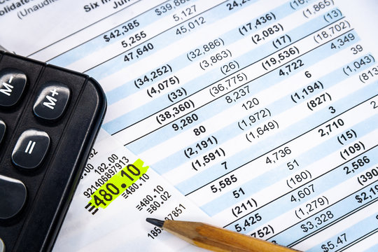 Balance accounting sheet in stockholder report book, balance sheet
