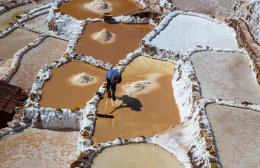 Maras salt mine Cusco Peru 