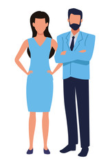 Executive business entrepreneur couple