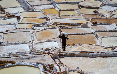 Maras salt mine Cusco Peru