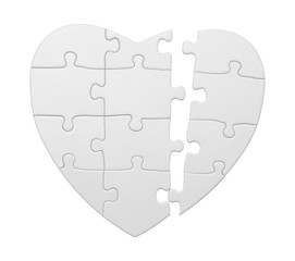 Broken Puzzle Heart