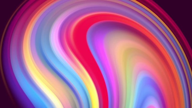 Gradient of rainbow colors are cyclically shifting in loop. It is 4k beautiful abstract background with seamless looping animation for holiday presentations or trendy stuff in motion design style. 15
