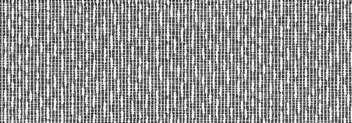 The Grunge texture of the wrong side of knitted fabric. Monochrome background of wavy knit fibers with spots, halftone and noise. For posters, banners, retro and urban design