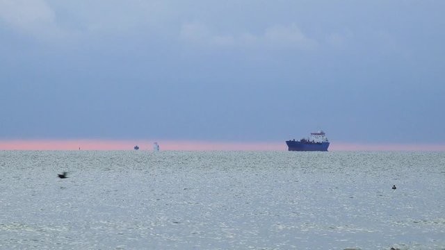 Container Schiffe auf dem Meer
