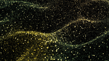 Luxury holiday glitter background. 3d illustration, 3d rendering.