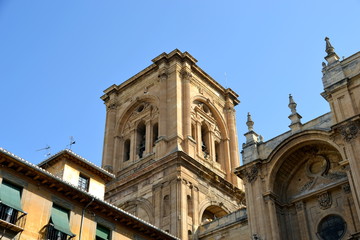 Fototapeta na wymiar Granada Cathedral Royal Capilla area in Spain
