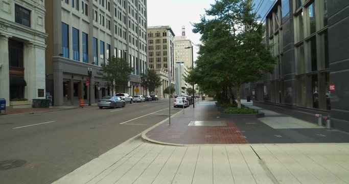 Motion tour streets of Downtown Jacksonville FL