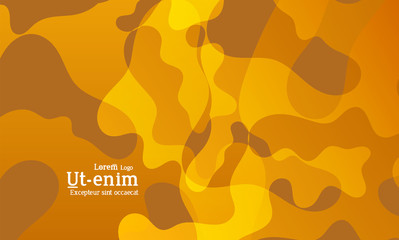 Bright overlayed wavy gradient shapes