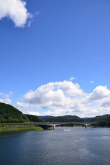 Fototapeta na wymiar 阿木川湖