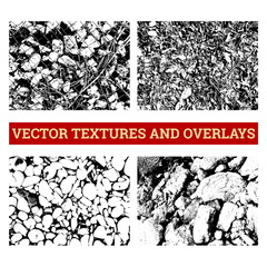 Abstract halftone vector illustration. Grunge textures and overlays for background and design.
