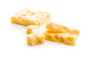 The cheese cubes.